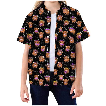 Kids Clothes Size 14 Duck Shirt For Kids Funny Rubber Duck Print Colorful Carnival Shirt Button Down 2026 Children'S Clothing