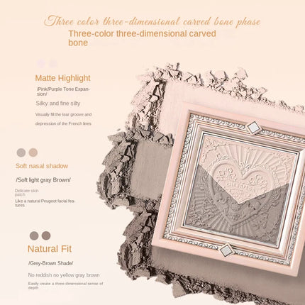 CHEERFLOR Little Angel Contour Shadow & Highlight Palette Face Mate Iluminador Bronzer Makeup Concealers 7g