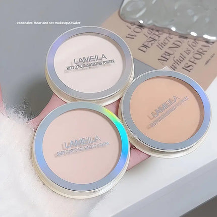 Soft Focus Makeup Natural Brightening Oil Control Concealer Waterproof Sweat Proof Longlasting Setting Powder Facial Cosmetics