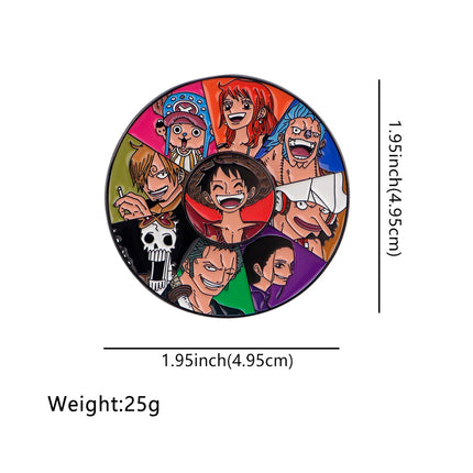 Japanese Anime Enamel Pin Lapel Pins for Backpacks Brooches for Women Rotatable Badge Cosplay Accessories Friends Gift Toys