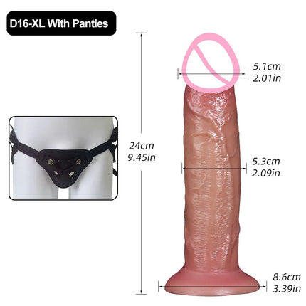 Realistic Silicone Dildo with Suction Cup G-Spot Anal Dildos Strap on Dick Butt Plug Masturbat Adult Sex Toys for Man Women 18+