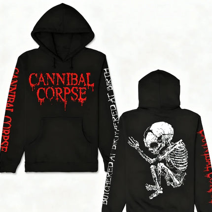 Death Metal Band Cannibal Corpse Graphic Print Hoodie Men Women Harajuku Hip Hop Punk Sweatshirt Loose Casual Oversized Pullover