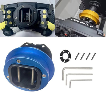 QR1 / QR2 Wheel-side Racing Game Simulator Steering Wheel Metal Quick Release Compatible with FANATEC Base
