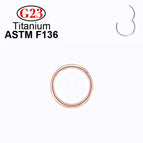 Rose Gold / CN / (18G)1.0x7mm