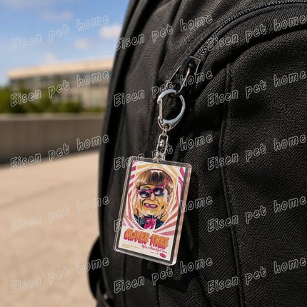 Oliver Tree Ugly Is Beautiful Keychain for Accessories Bag Charm Music Tour Let Me Down Key Chain Ring Jewelry Fans Gifts