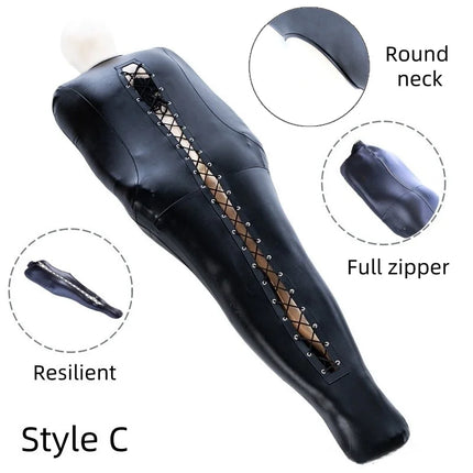 Erotic Games Full Body Restraint Costume with Elastic Arm Bondage Sleeping Bag for Couple BDSM Slave Training Sex Toys