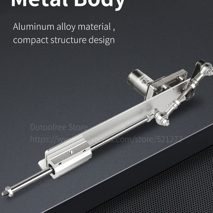 Remote Control Telescopic Linear Actuator 3XLR Connector with Suction Cup Bracket Big Adjustable Stroke 6-20cm/3-15cm for DIY