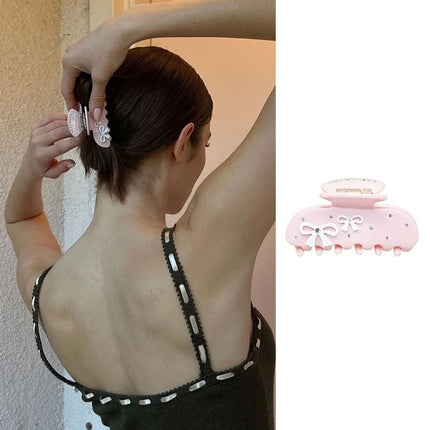Cute Cherry Hair Clips for Women Girls Rhinestone Fruits Floral Bow Butterfly Acetate Hair Claws Shark Clip Hair Accessories