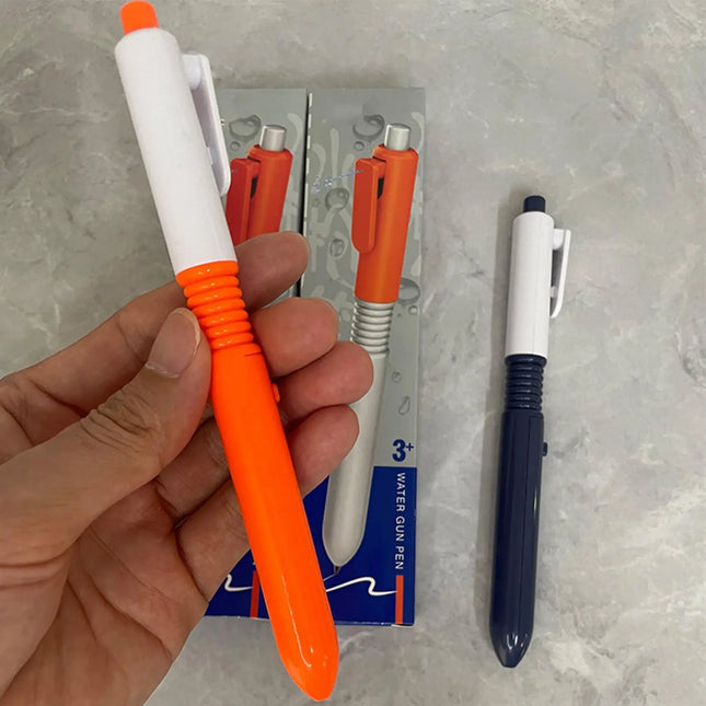 Squirt Pen Prank Funny Water Spray Pen School Supplies Stylish Multifunctional Portable Squirt Gag Tool for Pool Outdoor Garden