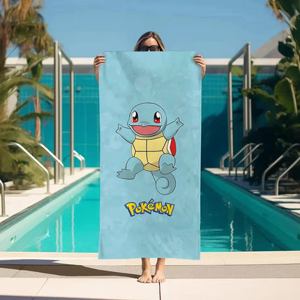 Pokemon Anime Cosplay Large Beach Towel Summer Towels Bathroom Bath Towel Swim Towels Gym Travel For Home Quick Dry Kids Gift