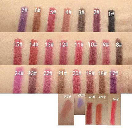 1pc Professional Wood Lip liner Waterproof Lady Charming Lip Liner Soft Pencil Makeup Women's Long Lasting Cosmetic Tool 28Color