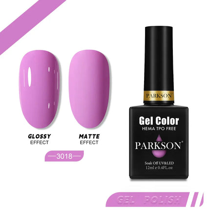 Parkson 12ml Nail Gel Polish TPO HEMA Free Glitter Semi Permanent Soak Off UV LED Long Wear Ultra Diamond Top Coat Varnish