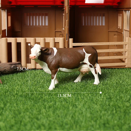 Simulation Texas Longhorn Bulls Musk OX Yak Cow Farm Animals Buffalo Calf Bull Model Figures  Home Decor Educational Toys