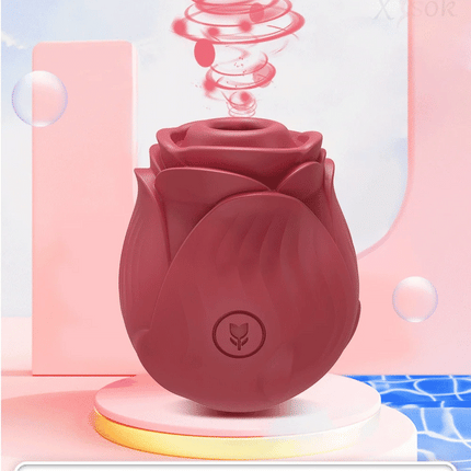 Rose-Sucking Vibrator for Women Thrusting Dildo Nipple Vacuum Sucker Clitoris Stimulator Female Vibrating Egg Adult Sex Toys