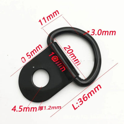 10Pcs D Rings Tie Down Anchors Ring Pull Hook Stainless Steel Lashing Ring Load Fit for Car Boat Cargo Trailer Vehicles RV Van