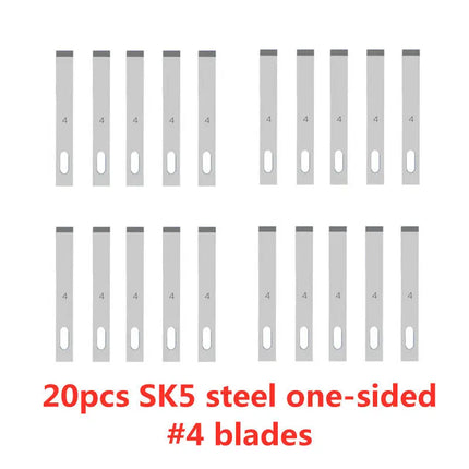 20pcs Wood Carving Blades Cutter Knifes Craft Carve Tool Sculpture Utility Engrave Metal Woodcarve PCB Repair DIY Blade