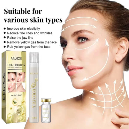 Collagen Protein Thread Instant Wrinkle Remover Serum Set Lifting Firming Soluble Absorbable Face Filler Anti-aging Skin Care