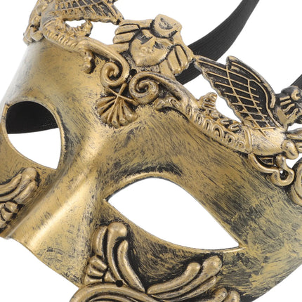 Mask Halloween Prop Supplies Cosplay Masks Golden Costume for Men King Masquerade Party Greek Costume for Men Decorative