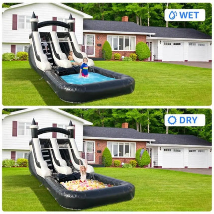 Commercial backyard inflatable water slide for kids bounce house inflatable water climbing slide kids playground