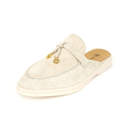2024New women's anti slip casual loafers, fashionable cashmere flat shoes, spring and autumn men's sports driving casual shoes