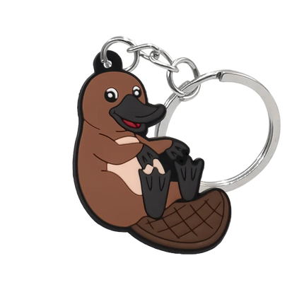 1PCS Animal Keychains Cute Black Cat Dach Dog Funny Style Duck Keyring Keychain for Bag Car key Accessories Kids Favor Key Decor