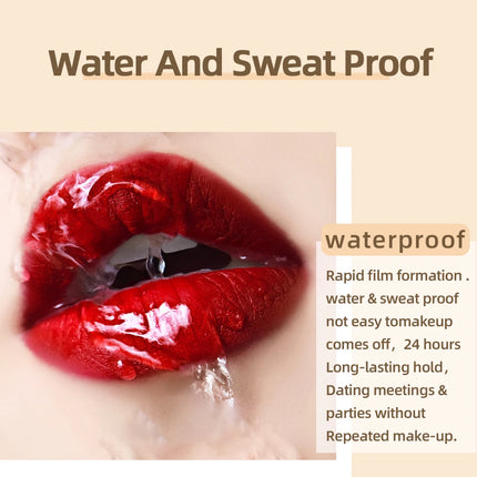 QIBEST Liquid Lipstick Waterproof Velvet Nude Matte Sexy Red Lip Gloss Long Lasting Nonstick Lip Stain Makeup 24 Colors Hots