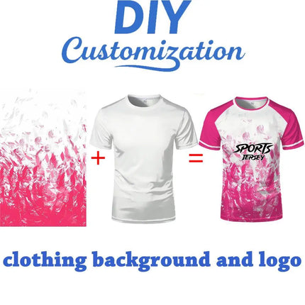 DIY Customized Logo Custom T-shirt Personalized Quick-drying Sports Jersey T Shirts Men Women Print Original Design Gifts Tees