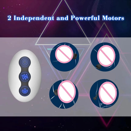 Remote Control Anal Vibrator Male Prostate Massager Wriggling Rotating Vibrating Anal Beads Adult Sex Toys with Suction Cup