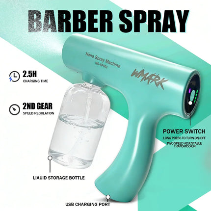 WMARK Hair Trimmer 5 in 1 Barber KIT Professional Shaver Hair Dryer and Spray Bottle Adjustable Hair Trimmer for Men NG-8637 KIT