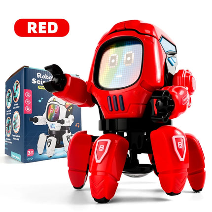 Creativity Dance Robots Music LED 6 Claws Octopus Robot Birthday Gift Toys For Children Early Education Baby Toy For Boys Girls