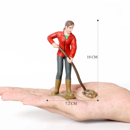 Realistic Pretend Professional Career Figures - Plastic Models of People from around the World Educational Toy Gift for Children