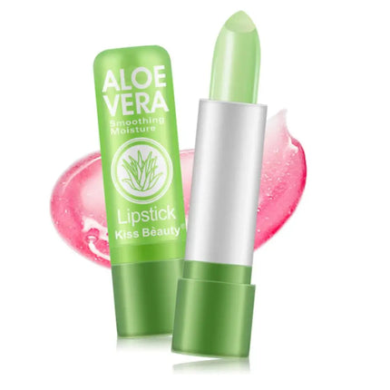 Moisture Lip Balm Aloe Vera Natural Lipbalm Temperature Changed Color Lipstick Long Lasting Nourish Lips Care Makeup 1PC