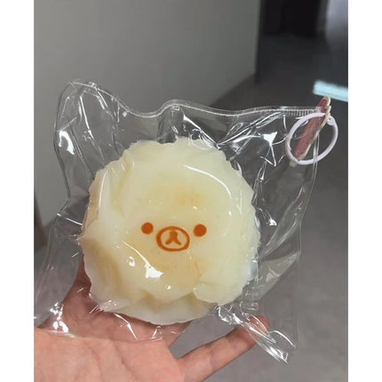 2Pc Handmade Squishy with BUTTER Texture - Banana Carrot Bear Shaped To Relieve Stress - Food Grade Silicone SSS