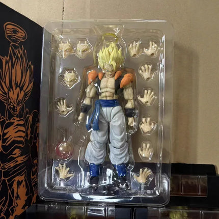 Demoniacal Fit SHF Gogeta Action Figure Dragon Ball Z Super Saiyan 16CM Movable Model Toy With Replaceable Hands For Anime Fans