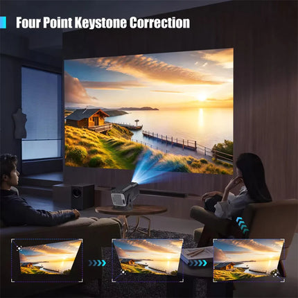 Cuboid 4K HD Projector 650 ANSI 1080P Auto Focus Android HY320 Wifi6 BT5.2 Portable Outdoor Video Smart Home Theater Projectors