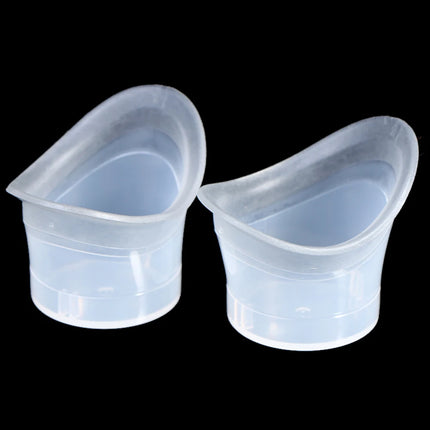 2pcs Eyewash Cup Silicone Resuable Soft Eye Bath Cup Eye Wash Cup for Elderly Women Men Children