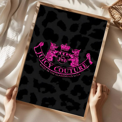 J-Juicy C-Couture Poster Home Living Room Bedroom Bar Cafe Art Decor
