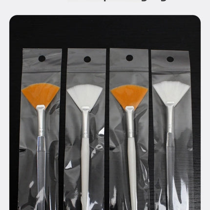 3pcs Practical Facial Brushes Fan Makeup Brushes Soft Portable Mask Brushes Cosmetic Tools for Women Ladies Girls