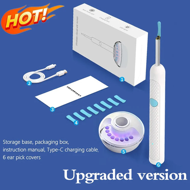 Digital otoscope,Ear Wax Cleaner Camera,endoscope camera,Safe Earwax Removal Endoscope with 15M Camera,Ear Cleaning Tools