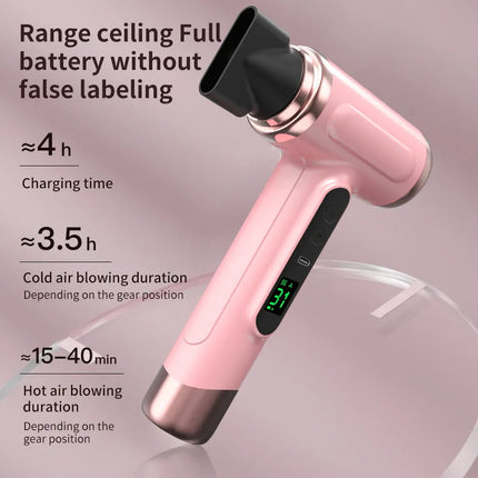 Home wireless hair dryer high power dormitory hair dryer portable rechargeable student dormitory