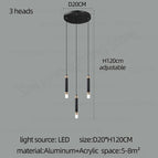 3 heads / Neutral light