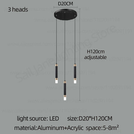 Interior Lighting Nordic Chandelier Home Decoration Living Room Pendant Modern Lustre Hall Lighting LED Staircase Long Pendant