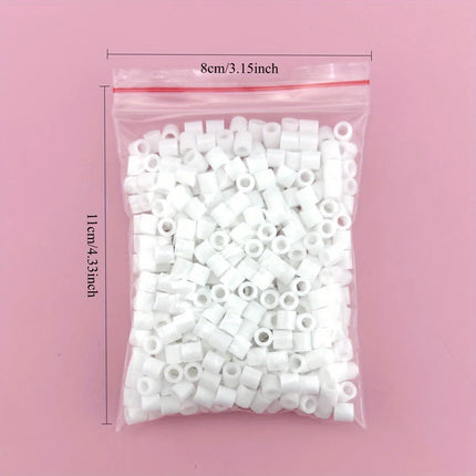 5mm 1000PCS Black, White, Gray, Transparent Color, Complementary Color Set, Hama Bead Iron Fuse Bead DIY Puzzle Pixel Art Gift