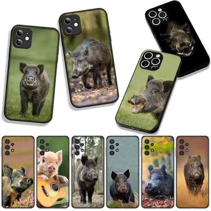 Phone Cover Animal Wild Boar Pig Casing for Xiaomi Redmi Note 14 12 13 ProPlus A4 A3 Pro Plus 12C 13C 14C 5G + Case