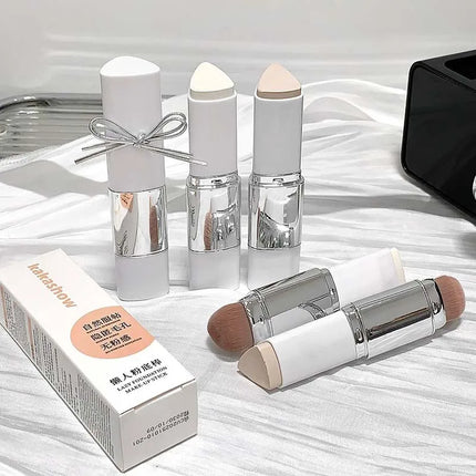 2-in-1 Facial Makeup Lazy Person Eraser Foundation Stick Brightens Concealer Stick Lightweight Moisturizing Brightening Cosmetic
