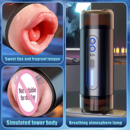 Sex Toy Automatic Masturbation Cup Male Masturbator Toys Deep Throat Realistic Oral Vagina Blowjob Heating Vibrating Sex Machine