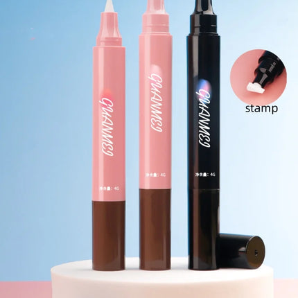 10/30/50pcs Empty Double-headed Triangle Stamp Eyeliner/ Four-forkhead Beard Stroke Pen/Eyebrow Pen Empty Tube Makeup Packing