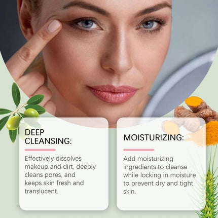 Makeup Removal Oil for Face Purifying Pores Shrinking Refreshing Non Irritating Cleansing Oil Remove Blackhead Soothing Skin Oil