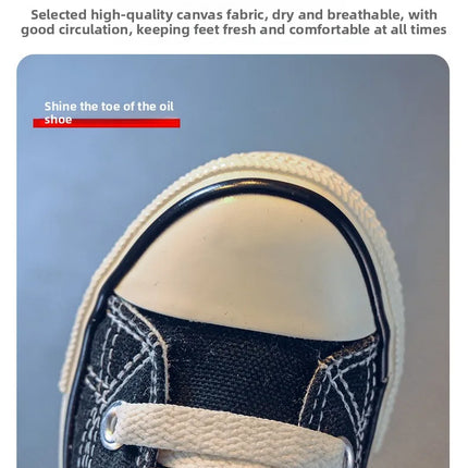 Children's Mid-Top Canvas Shoes Soft Sole Comfortable Casual Children's Shoes Boys and Girls Non-slip Breathable Board Shoes