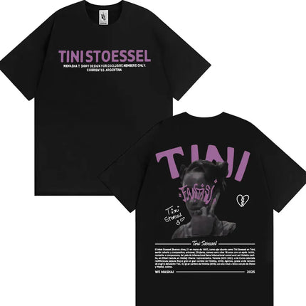 Singer TINI STOESSEL Futtura Album 2025 Tour T-shirt Men Women Fashion Aesthetic Retro Tee Shirt Cotton Casual Oversized T Shirt